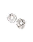 Ventaglio 18k White Gold Round Diamond Earrings