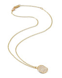 Stardust 18k Diamond Disc Pendant Necklace