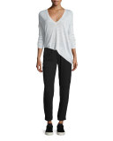 Pull-On Cargo Pants, Black