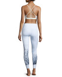 High-Waist Airbrush Leggings, Winter Landscape