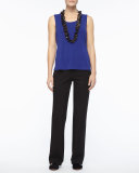 Straight-Leg Ponte Pants