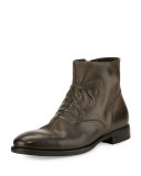 Fleetwood Ghosted Lace-Up Ankle Boot, Gray