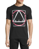 Logo-Print Short-Sleeve T-Shirt, Darkest Black