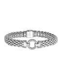 Enso Diamond Caviar Rope Bracelet, 9mm