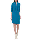 Sleeveless Square-Neck Sheath Dress,  Whirlaway