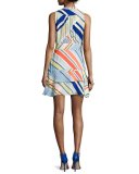 Matilda Striped Sleeveless Dress, Multicolor