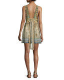 Sleeveless Embellished Mini Dress, Granada Dream