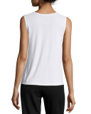 Stretch Silk Jersey Tank