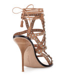 Mila Studded Laser-Cut Sandal