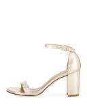 Nearlynude Metallic 55mm Sandal, Cava