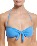 Laurito Bandeau Swim Top, Blue Dusk
