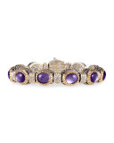 Erato Etched Silver Link Bracelet