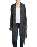 Antoinette Georgette Jacket w/ Crochet Trim 