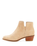 Abbot Grand.OS Suede Cutout Bootie, Cremini