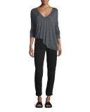Pull-On Cargo Pants, Black