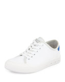 Standard Issue Canvas Lace-Up Sneaker, White/Blue