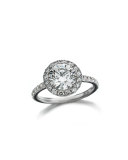 18k White Gold Center of My Universe Solitaire Diamond Ring, 1.63 TCW