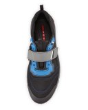 Colorblock Neoprene Scuba Sneaker, Black/Blue
