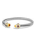 Renaissance Bracelet with Citrine, Garnet, and Gold