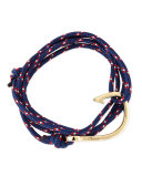 Hook Rope Bracelet, Navy