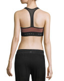 Emblem Versatility Colorblock Sports Bra, Sandstone/Black