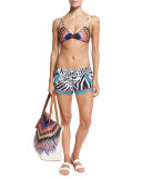 Utopia Printed Bralette Swim Top