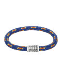 Men's Classic Chain Multicolor Cord Bracelet, Blue  