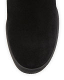 Cameron Faux-Fur Suede Wedge Bootie