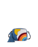 Rainbow & Cloud Crossbody Bag, Blue/Multi