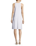 Dolby Sleeveless V-Neck Dress, White