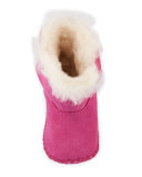 Infant Caden Suede Bootie/Crib Shoe, Princess Pink