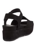 Jasper Platform Wedge Sandal, Black