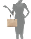Intrecciato Medium Double-Chain Tote Bag, Beige