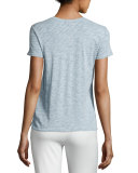 Cotton Prep School Crewneck Tee, Blue