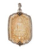 New World Champagne Diamond Buddha Pendant 