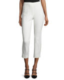 Franca Elements Slim-Leg Ankle Pants, Off White
