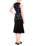 High-Waist Trumpet Skirt, Black