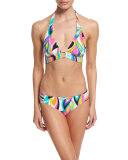 St. Tropez Ring-Front Halter Swim Top