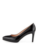Plato Patent Leather Pump, Black