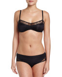 Aurora High-Cut Bikini Briefs, Black