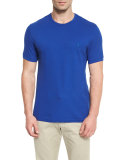 Classic Crewneck Piqué T-Shirt, Blue