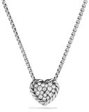 Chatelaine Heart Pendant Necklace with Diamonds
