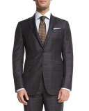 Trofeo Plaid Two-Piece Suit, Gray