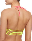 Zunzal Reversible Swim Top, Hot Pink