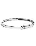 Thin Sterling Silver Buckle Bracelet