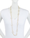 Hampton Faceted Bezel Station Necklace