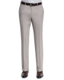 High-Performance Wool Twill Trousers, Tan