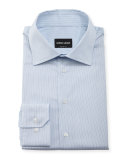 Micro-Stripe Long-Sleeve Dress Shirt