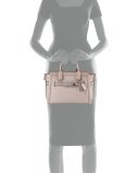 Swagger 27 Leather Satchel Bag, Birch
