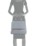Pandora Medium Waxy Calf Bag, Gray